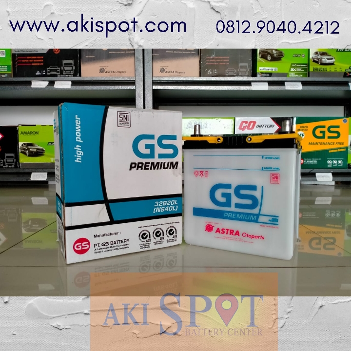 Aki Mobil GS Premium NS 40 L 32Ah Aki Basah Harga Tukar Tambah