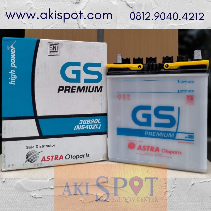 Aki Mobil GS Premium NS 40 ZL 35Ah Aki Basah Harga Tukar Tambah