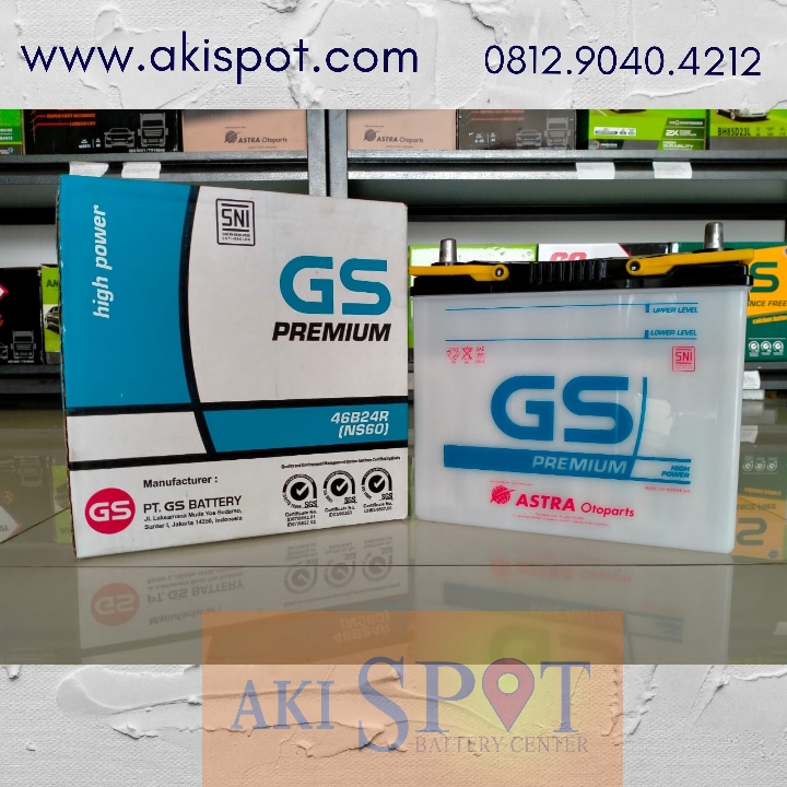 Aki Mobil GS Premium NS 60 45Ah Aki Basah Harga Tukar Tambah