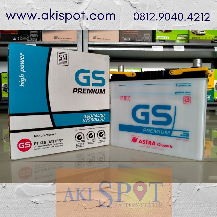 Aki Mobil GS Premium NS 60 LS 45Ah Aki Basah Harga Tukar Tambah