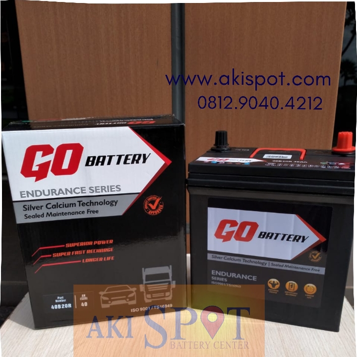 Aki Mobil Go Battery 40B20R 40Ah Aki Kering Harga Tukar Tambah