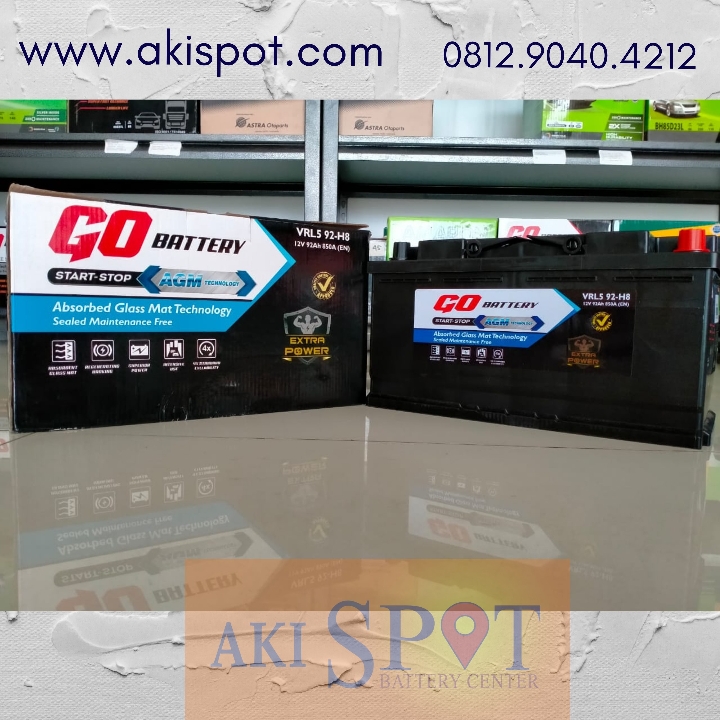 Aki Mobil Go Battery VRL5 92Ah Aki Kering Harga Tukar Tambah