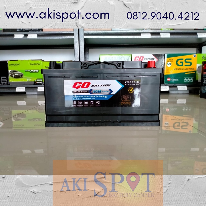 Aki Mobil Go Battery VRL5 92Ah Aki Kering Harga Tukar Tambah 2