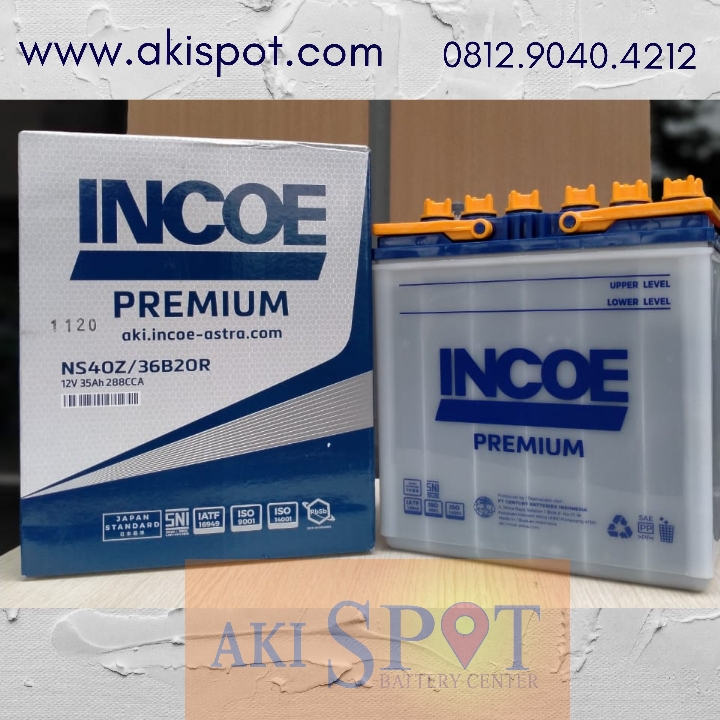 Aki Mobil Incoe Premium NS 40 Z 35Ah Aki Basah Harga Tukar Tambah