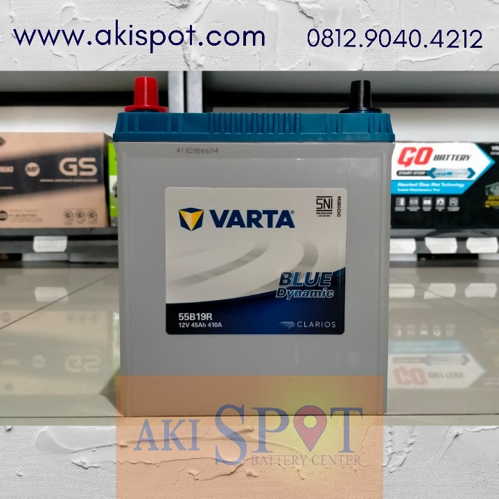 Aki Mobil Varta 55B19R 45Ah Aki Kering Harga Tukar Tambah 2