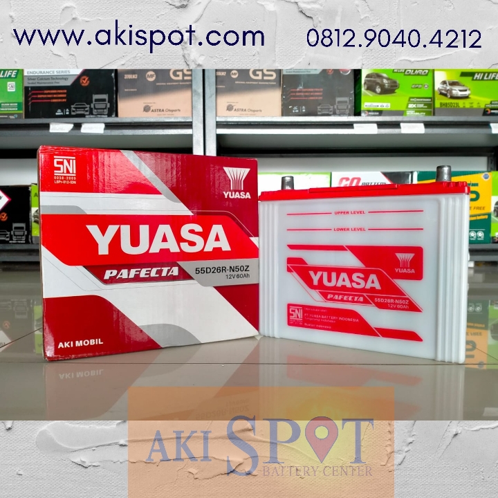 Aki Mobil Yuasa N 50 Z 60Ah Aki Basah Harga Tukar Tambah