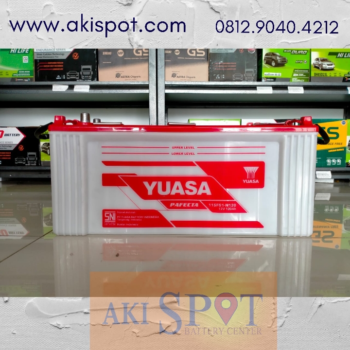 Aki Mobil Yuasa N120 120Ah Aki Basah Harga Tukar Tambah 2