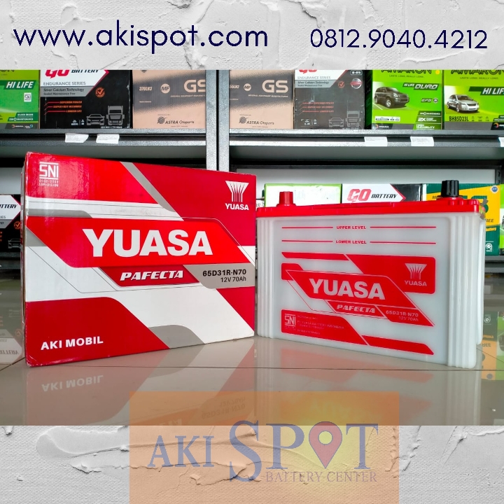 Aki Mobil Yuasa N70 70Ah Aki Basah Harga Tukar Tambah