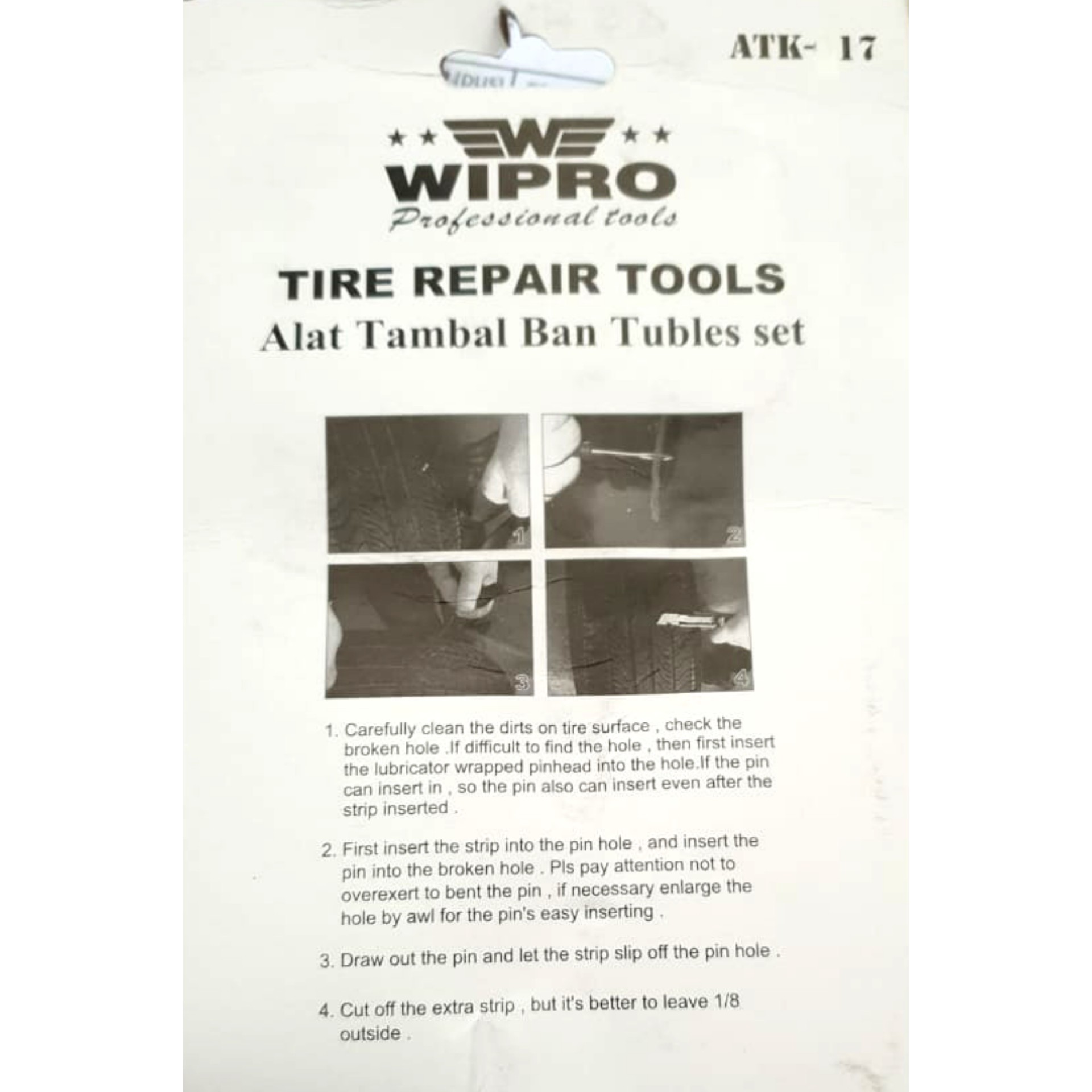 Alat Tambal Ban Tubeless Wipro ATK-17 4