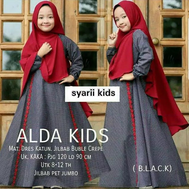 Alda Kids  Gamis Syari Anak Perempuan