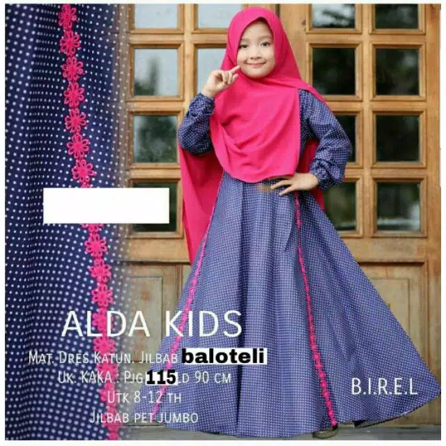 Alda Kids  Gamis Syari Anak Perempuan 3