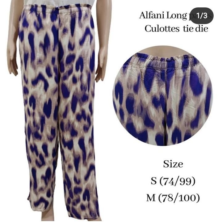 Alfani Long Pants Cullote Tie Die