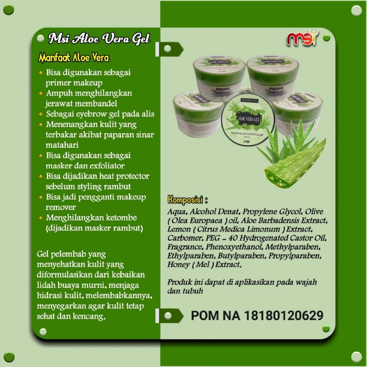 Aloe Vera Gel MSI 250gr