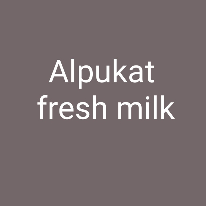 Alpukat fresh milk