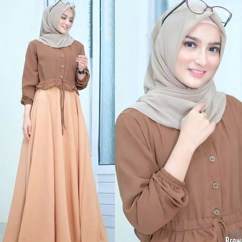 Anjani Dress  Fashion Muslim Terbaru  Baju Gamis Wanita Termurah 2