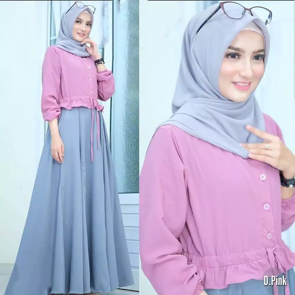 Anjani Dress  Fashion Muslim Terbaru  Baju Gamis Wanita Termurah 3