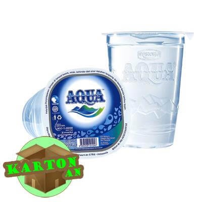 Aqua 220ml Karton an  Air Minum Mineral