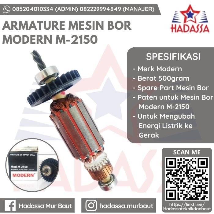 Armature Mesin Bor Modern M-2150