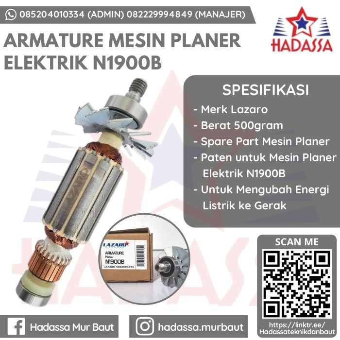 Armature Mesin Planer Elektrik N1900B