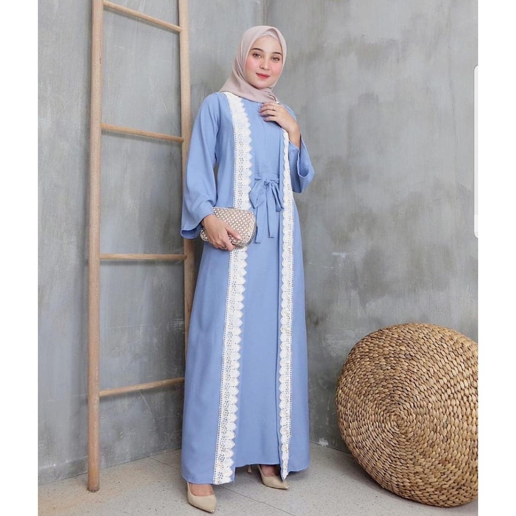 Arwani Dress  Dres Maxy Gamis Maxi Muslim Wanita 2