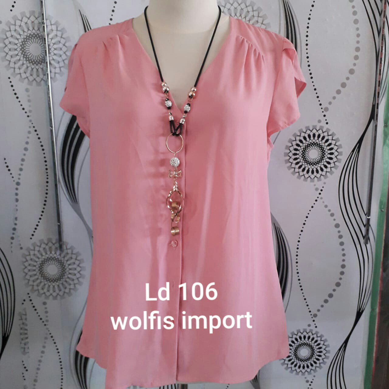 Atasan Silena Pink Import