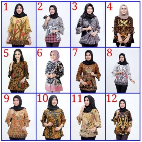 Atasan Batik Dolby Dolbi Dobby Doby Tenun Sutra Tulis Halus Katun ATBM