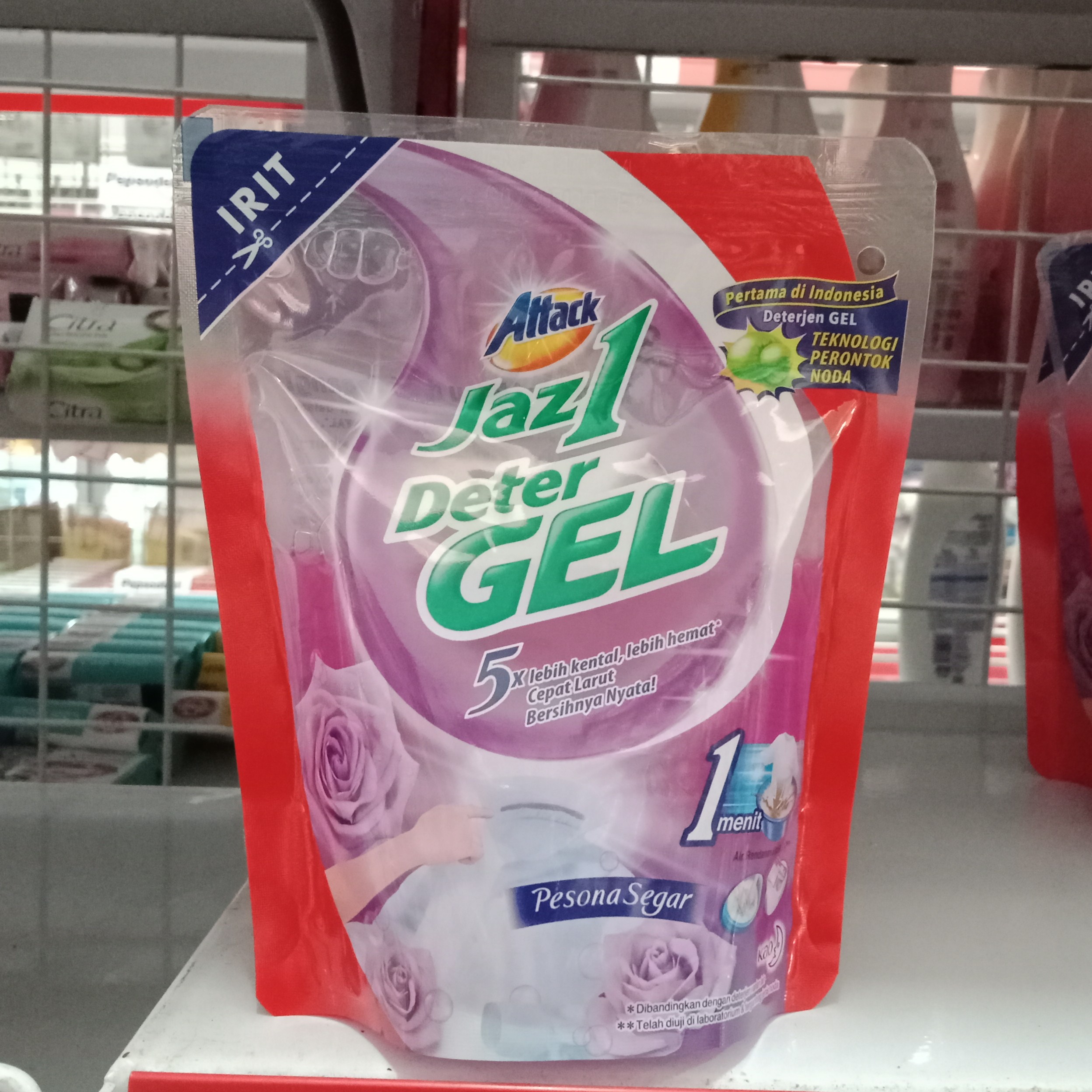 Attack Jaz1 Deter Gel Pesona Segar 225g