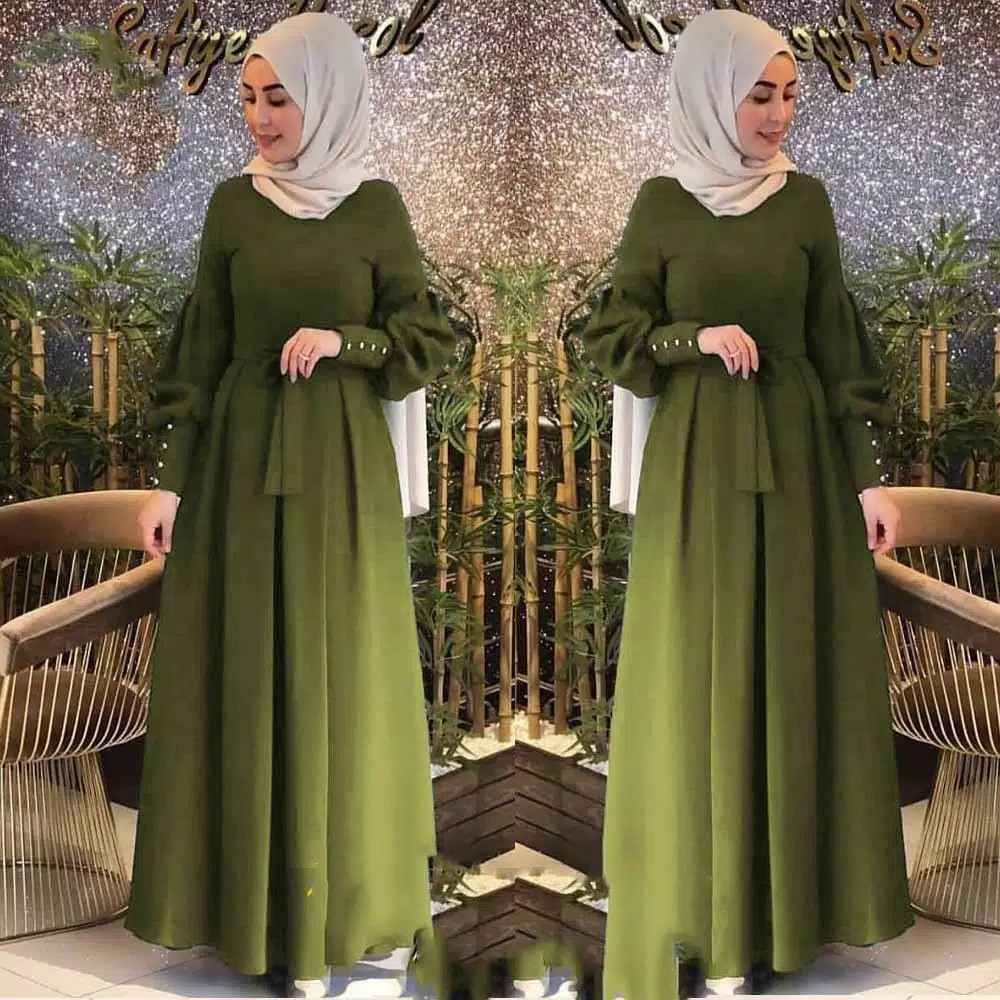 Audi Maxi  Gamis Maxy Audy Moscrepe  Dress Muslim Termurah