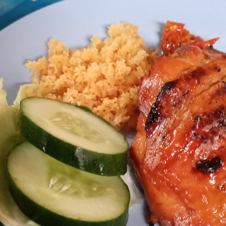 Ayam Bakar Kremes Tanpa Nasi