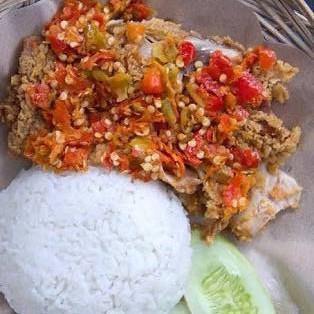 Ayam Geprek - Nasi