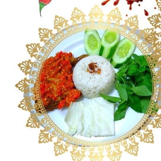 Ayam Geprek - Nasi