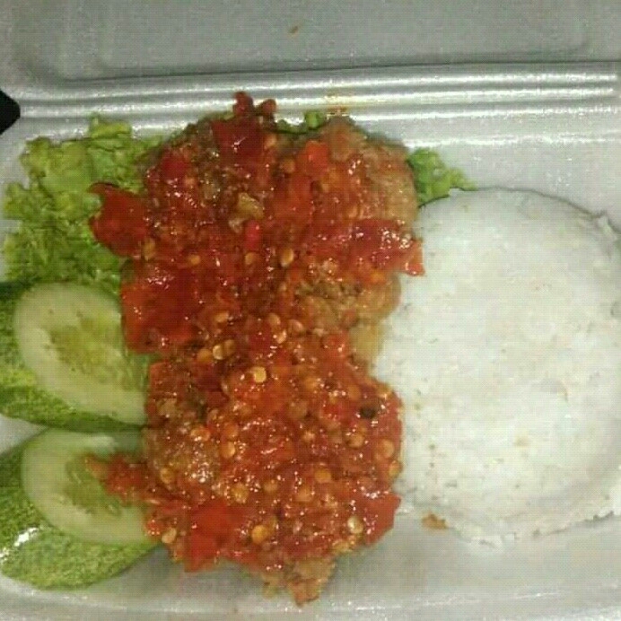 Ayam Geprek Mini Pake Nasi