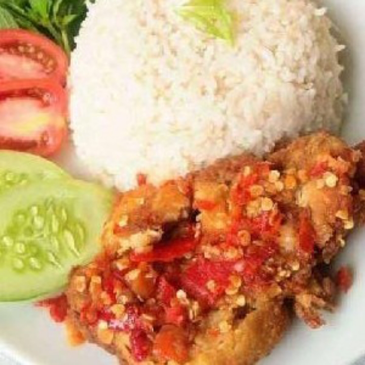 Ayam Geprek Nasi