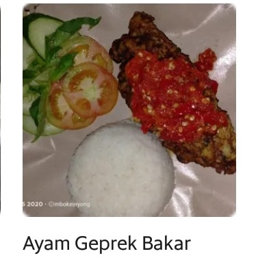 Ayam Geprek Bakar