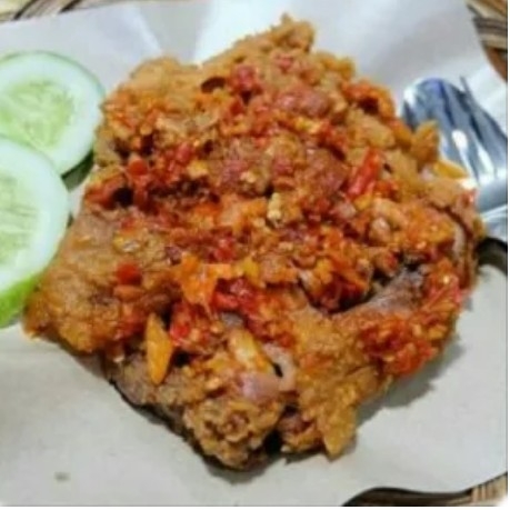 Ayam Geprek Balado Tanpa Nasi