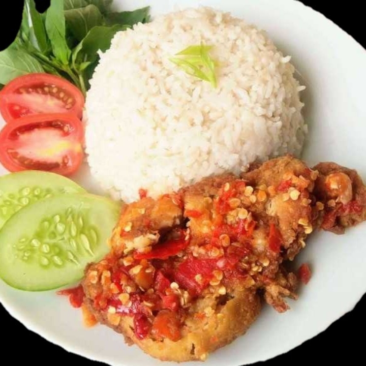 Ayam Geprek Dan Nasi