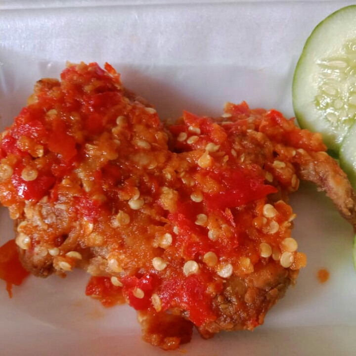 Ayam Geprek Jumbo Tanpa Nasi