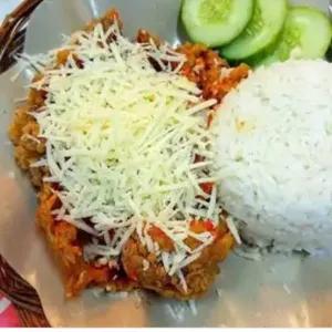 Ayam Geprek Keju es teh