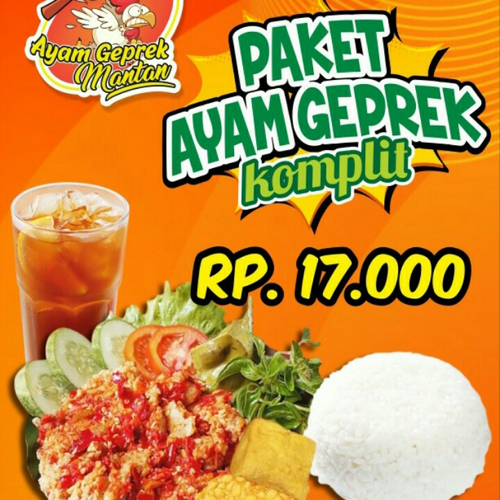 Ayam Geprek Komplit