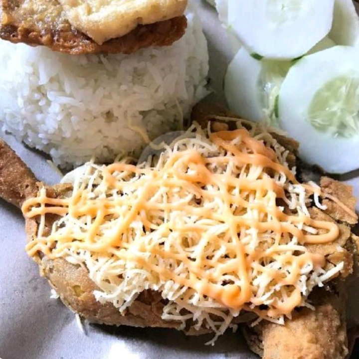 Ayam Geprek Krispy Keju Soas Mayonaise