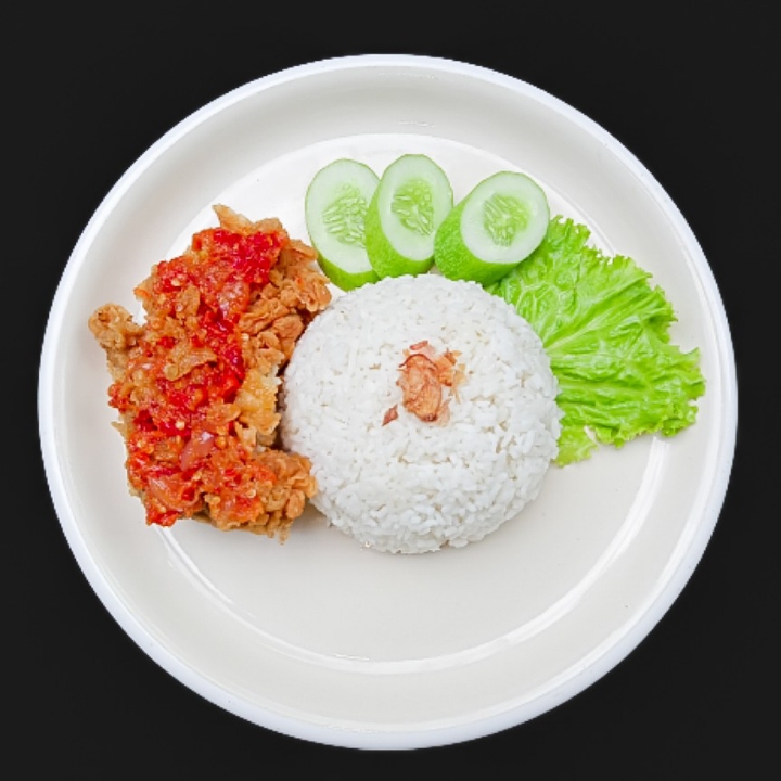 Ayam Geprek Nasi