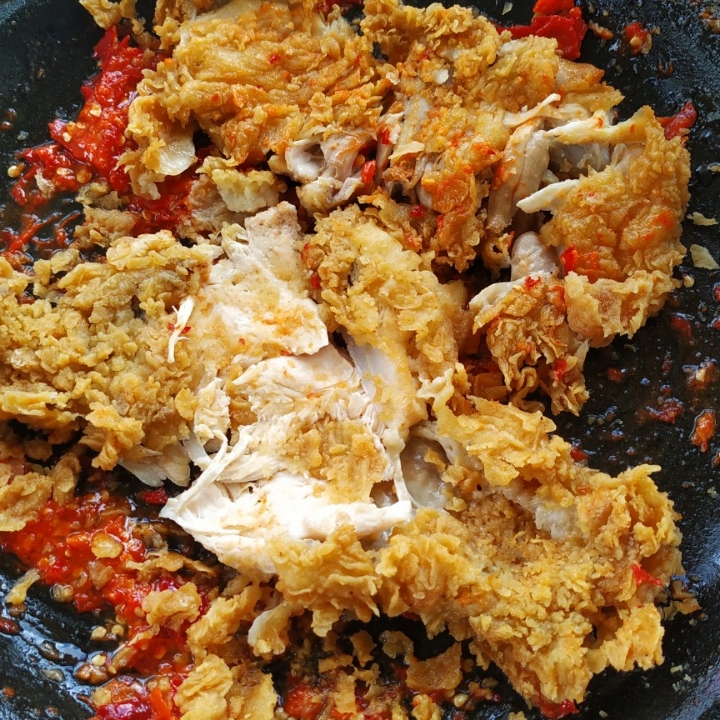 Ayam Geprek Paha Bawah