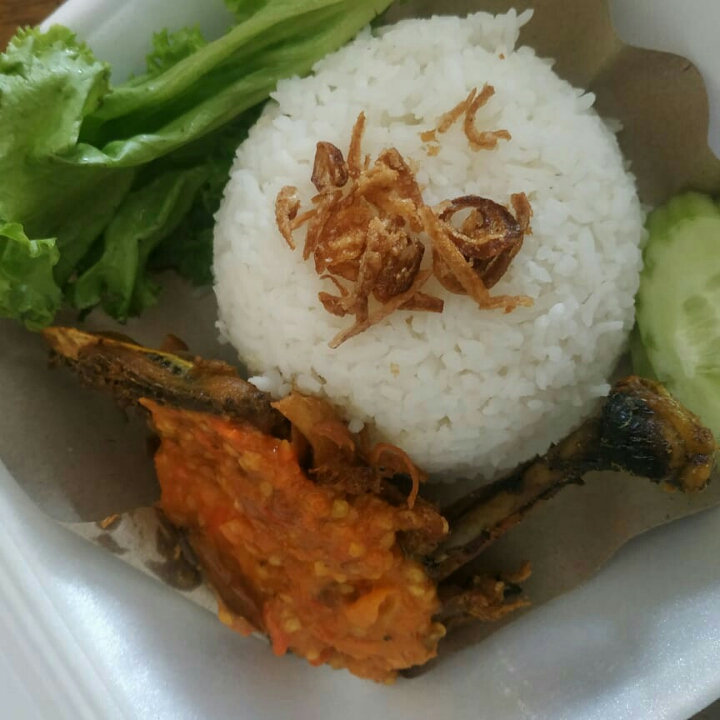 Ayam Geprek Pedas Huhha  Lv 1 - 5 Paha dg Nasi