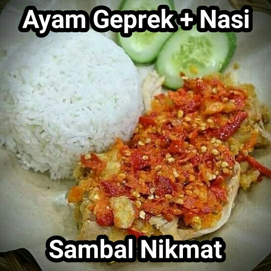 Ayam Geprek Plus Nasi