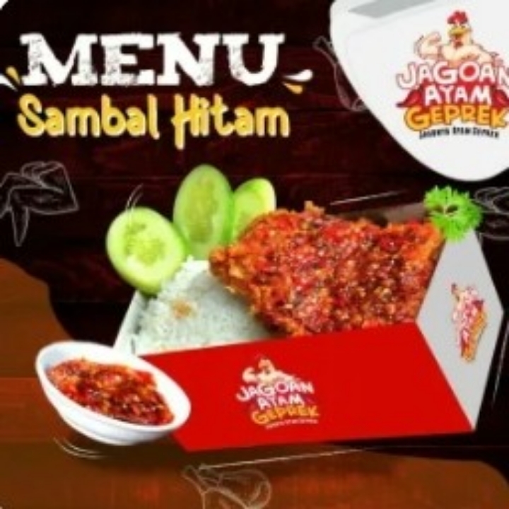 Nasi Ayam Geprek Sambal Hitam