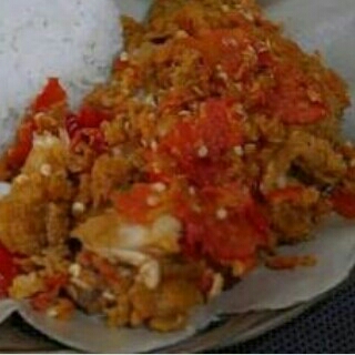 Ayam Geprek Sambal Merah