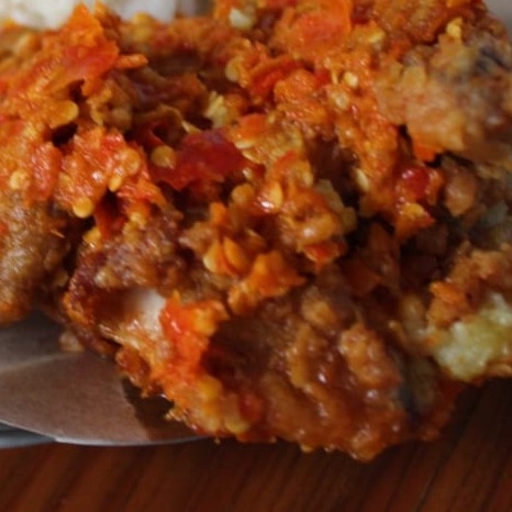 Ayam Geprek Sambel Jurig Tanpa Nasi