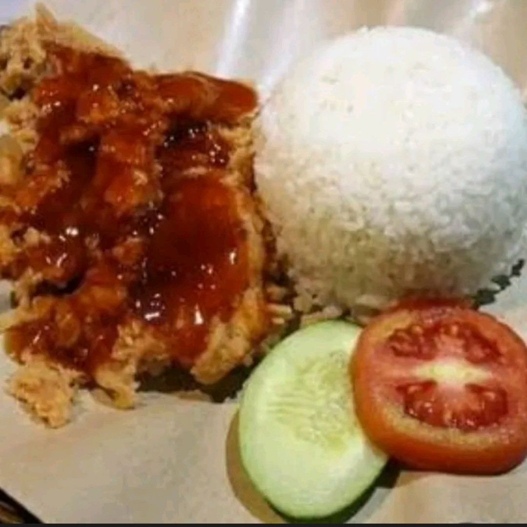 Ayam Geprek Saus Barbeque Tanpa Nasi