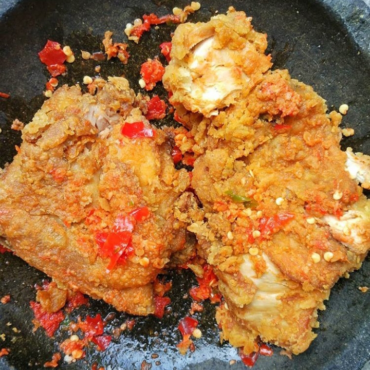 Ayam Geprek Tanpa Nasi 