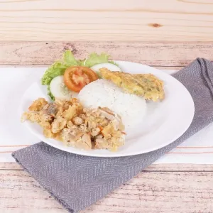 Ayam Geprek Tanpa Tulang Jumbo Nasi